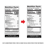 Atkins etiqueta nutricional destacando carbohidratos y fibra