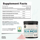 Atlantic Naturals etiqueta con lista de ingredientes visibles y claros
