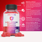 Atlantis Nutrition gomita en primer plano, muestra sabor berry y textura apetitosa