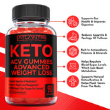 Atlantis Nutrition primer plano gomita textura masticable y atractiva