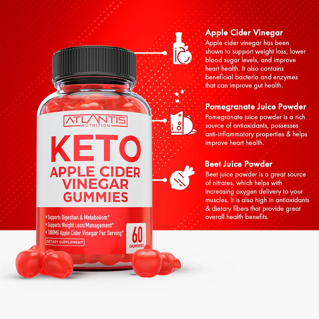 Atlantis Nutrition gomitas en la mano en porción recomendada para consumo fácil