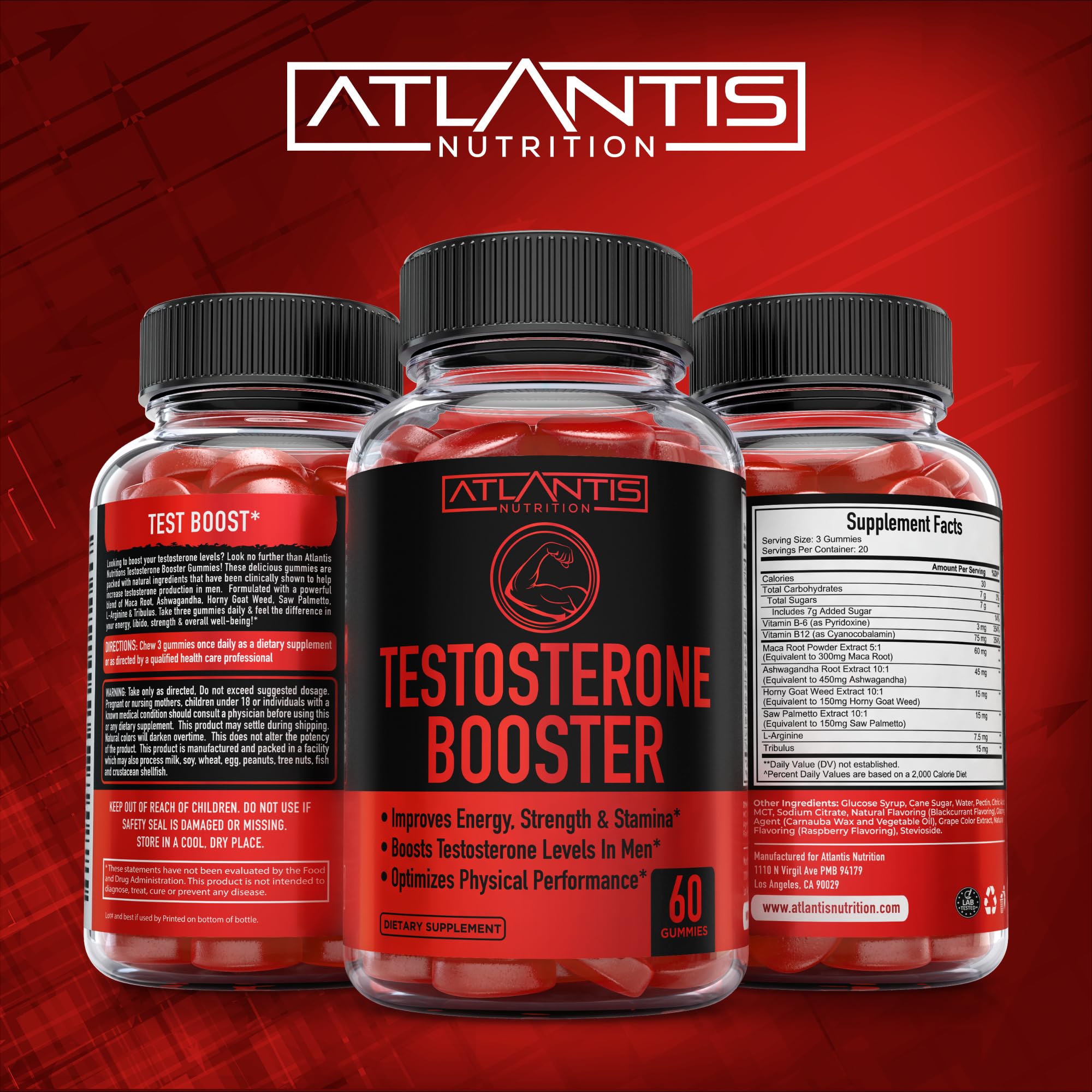 Atlantis Nutrition dos frascos juntos representando 120 gomitas y ahorro