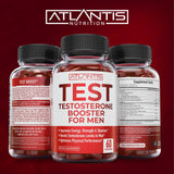 Atlantis Nutrition gomitas junto a equipo de entrenamiento, beneficio para rendimiento