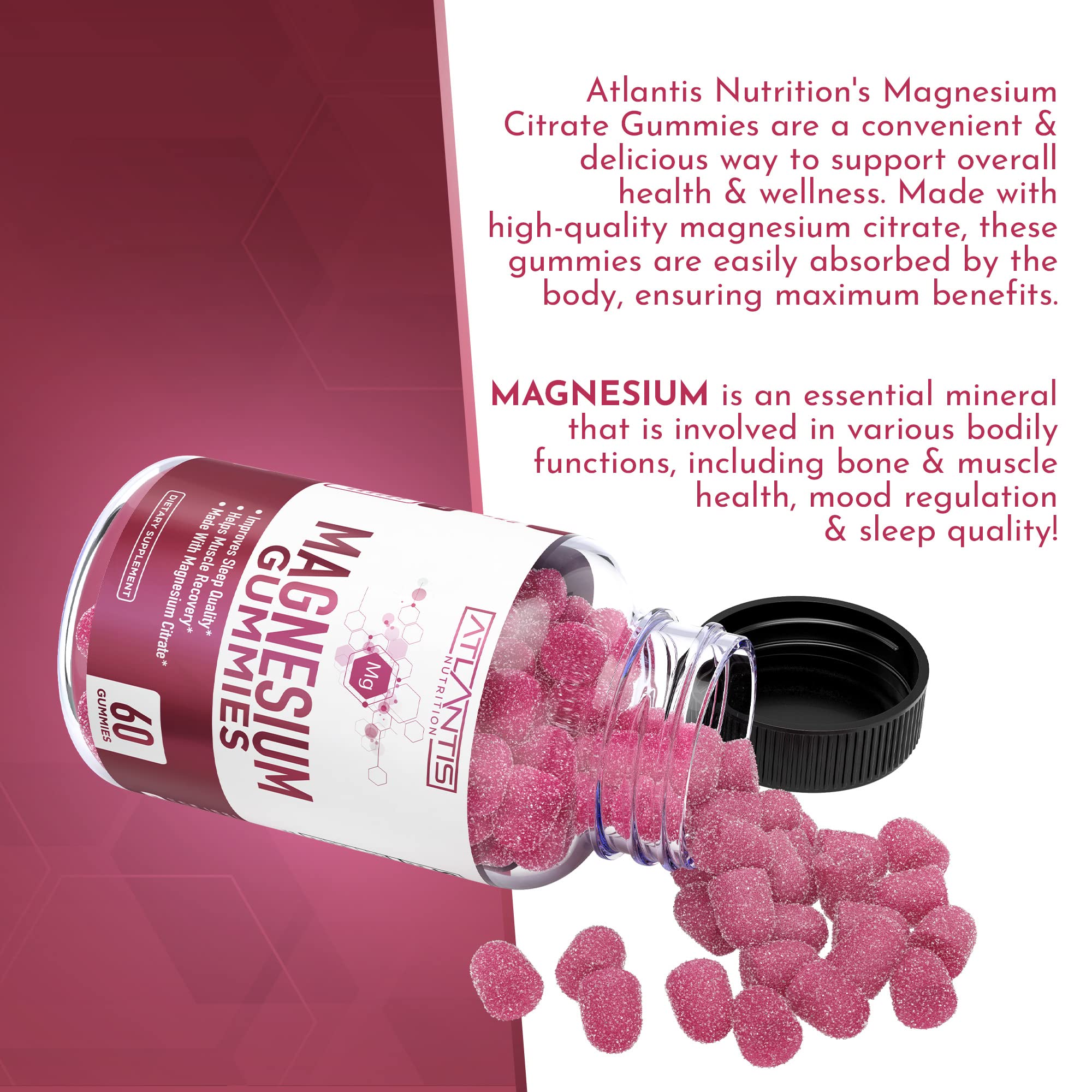 Atlantis Nutrition persona usando gomitas tras ejercicio para recuperación