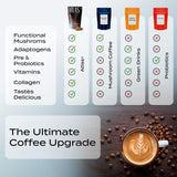 Atlas Coffee Club etiqueta de ingredientes destacando colágeno y probióticos