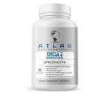 Atlas Nutraceuticals frontal del envase mostrando cantidad y beneficios