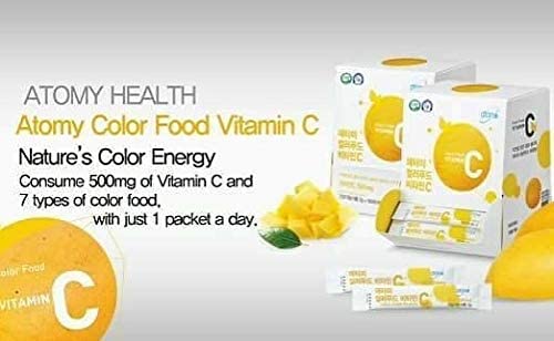 ATOMY Colorfood frasco junto a objetos para comparar tamaño portátil
