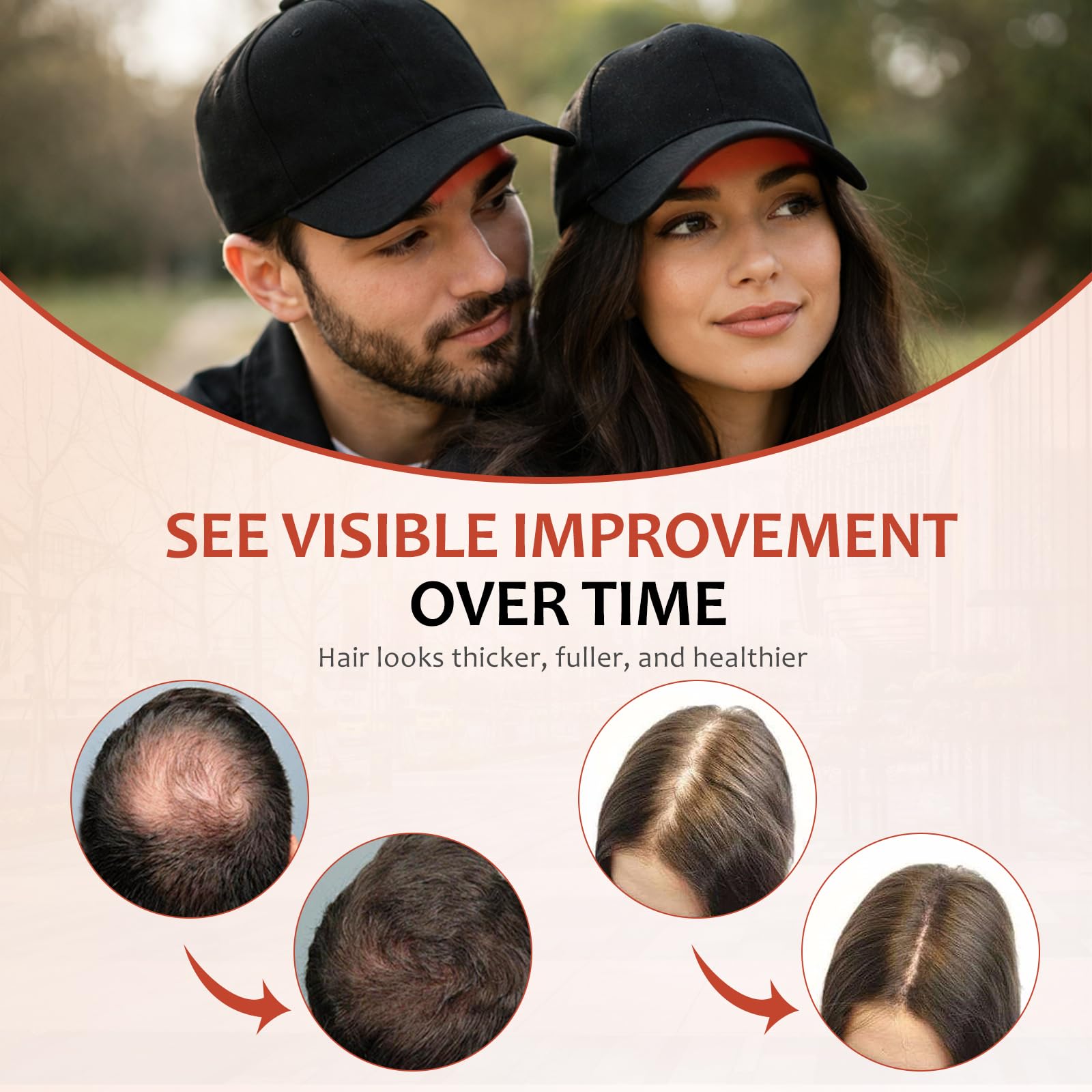 Auarwood gorra en uso manos libres para tratamientos mientras te relajas