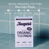 August textura del topsheet de algodón orgánico para mayor suavidad