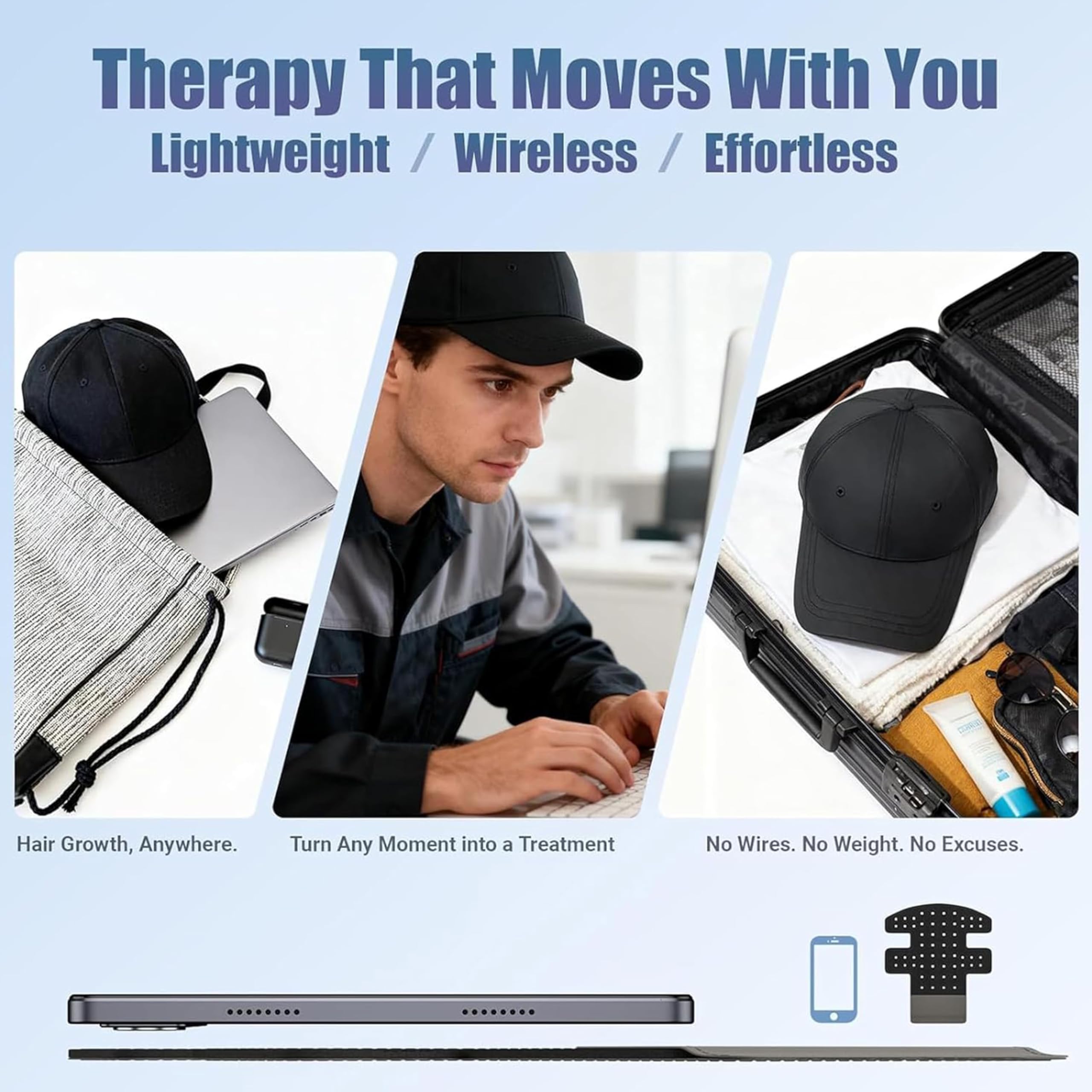 AUQLEF gorra guardada en funda antipolvo ideal para transporte y almacenamiento
