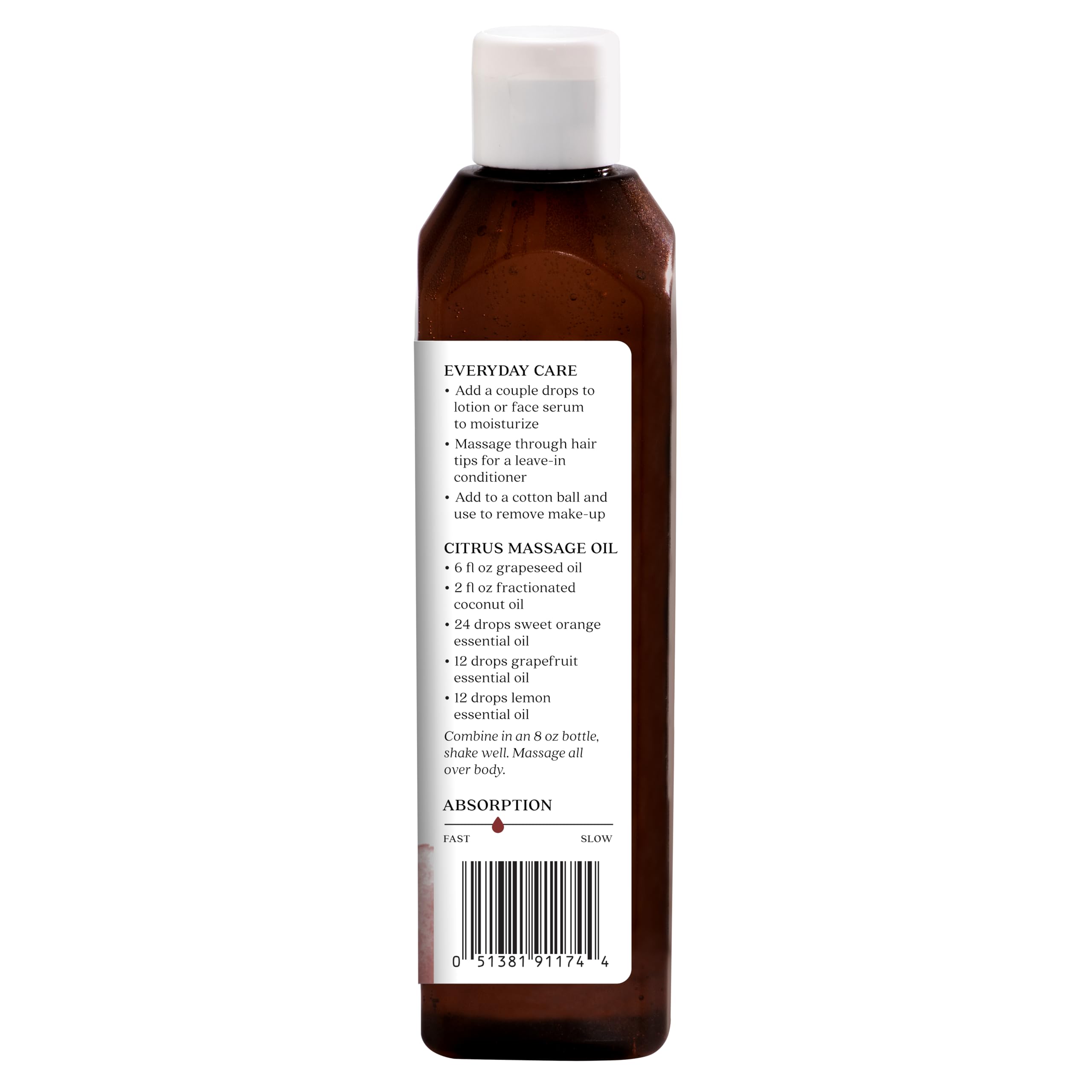 Aura Cacia aceite aplicado en mano para hidratación facial rápida