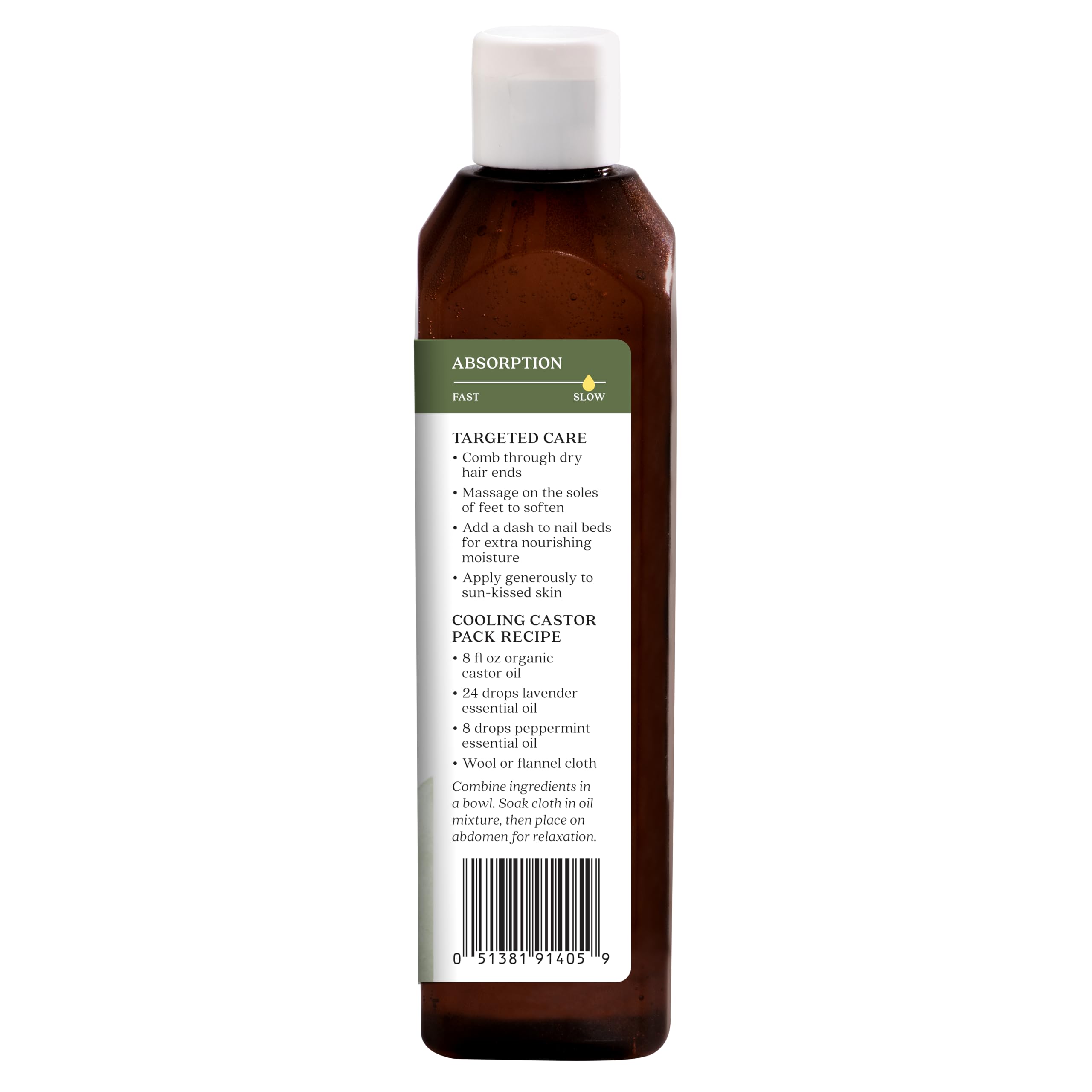 Aura Cacia botella junto a objetos para comparar tamaño y uso