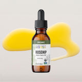 Aura Cacia botella en mano para comparar tamaño y facilitar dosificación