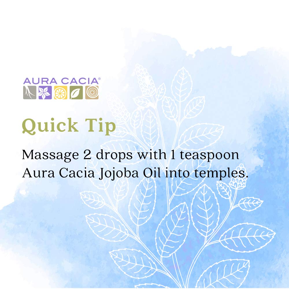 Aura Cacia difusor con aceite de menta creando ambiente refrescante en sala