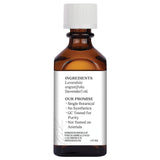 Aura Cacia etiqueta detallada mostrando origen y pureza