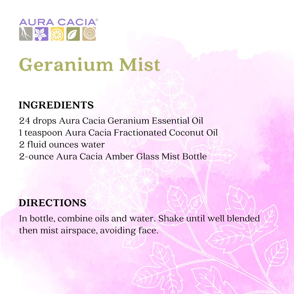 Aura Cacia mezcla de geranio en loción casera para cuidado corporal