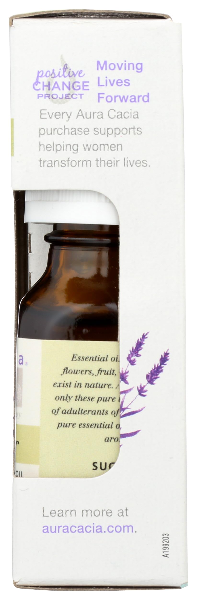Aura Cacia mezclada con aceite portador para masaje tranquilo