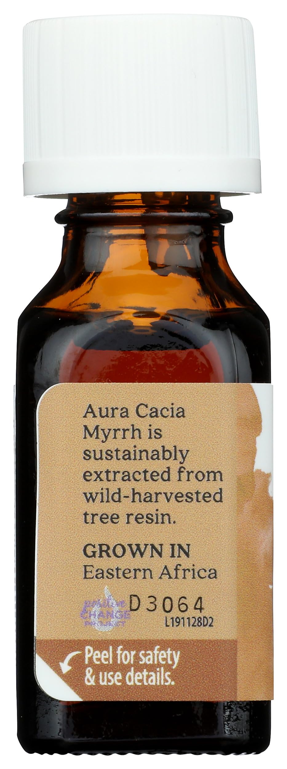 Aura Cacia bálsamo casero con mirra, muestra resultado humectante