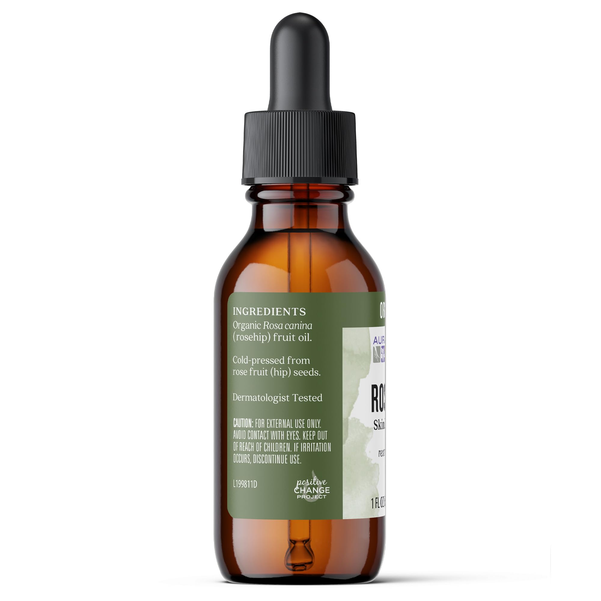 Aura Cacia textura del aceite sobre la piel demostrando absorción rápida