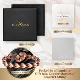 Auramag pulsera en look diario, combina con ropa cotidiana