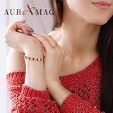 Auramag detalle de hojas de cobre, textura elegante y durable