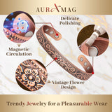 Auramag textura pulida de cobre resaltando acabado resistente