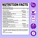 AuraraNeNourish etiqueta con información de ingredientes y dosificación