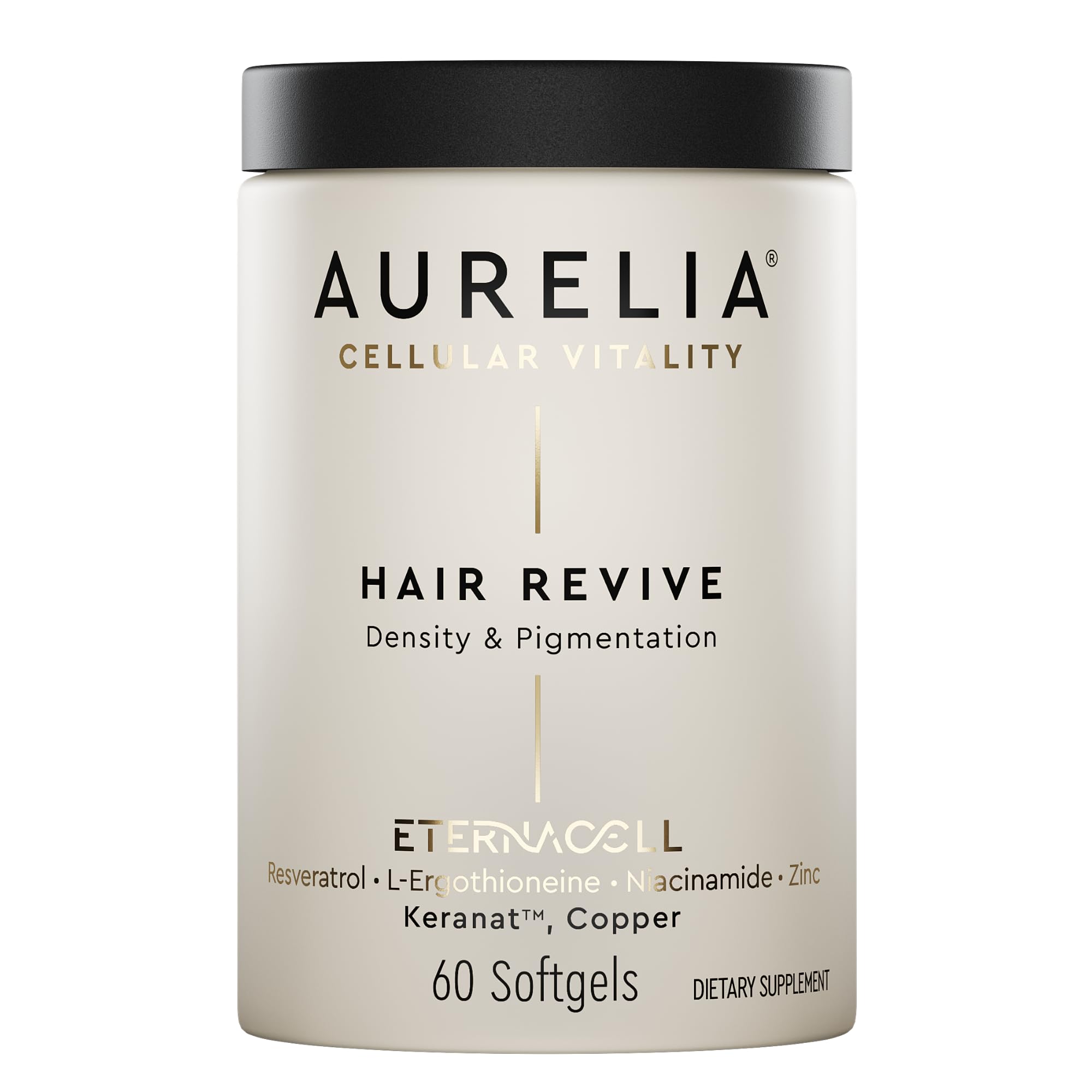 AURELIA envase frontal mostrando fórmula y beneficio antiedad