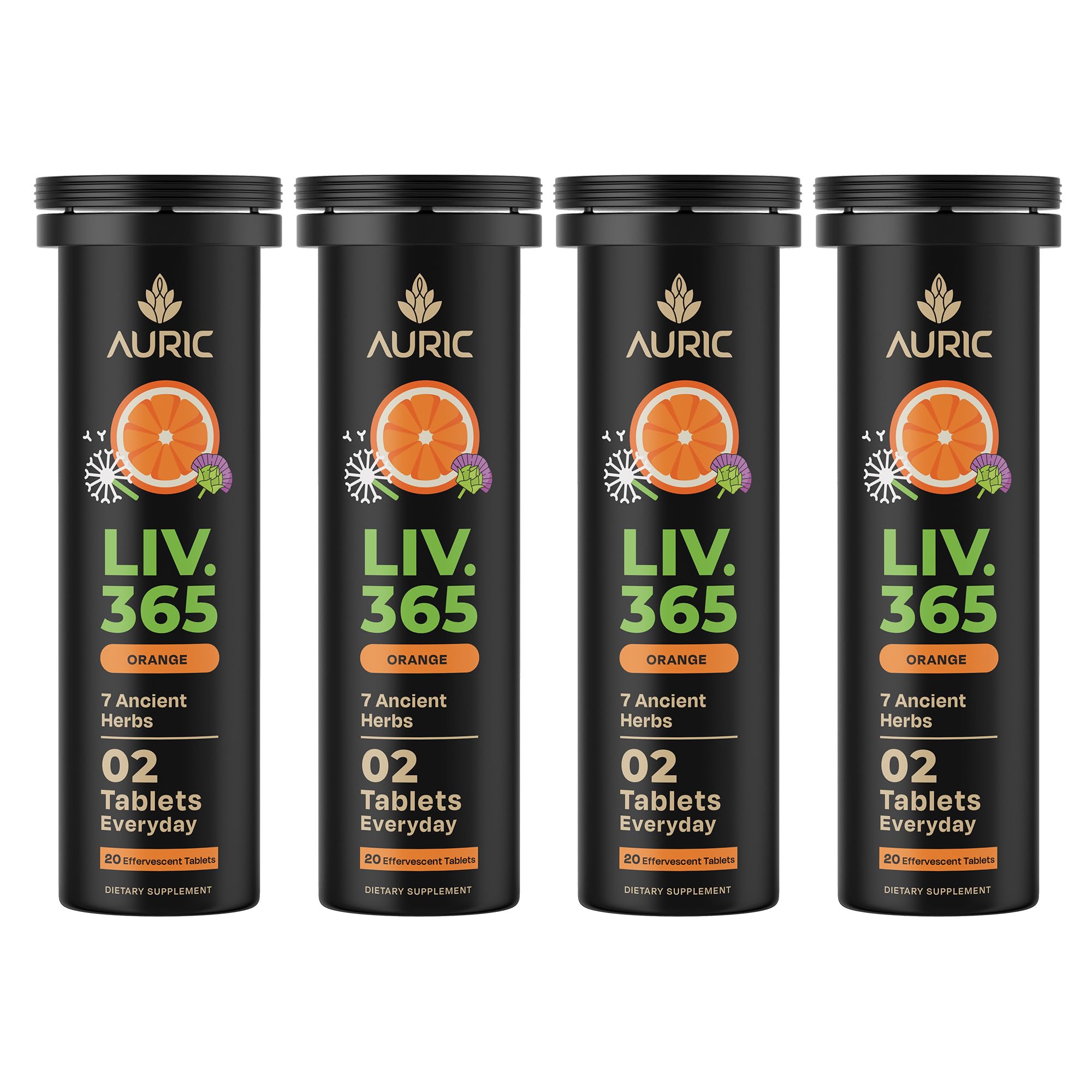 Auric Liv 365 frente del envase mostrando etiqueta clara y beneficios