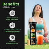 Auric ingredientes secos y tableta, vista de composición botánica