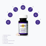 Aurite etiqueta trasera con ingredientes y certificaciones visibles