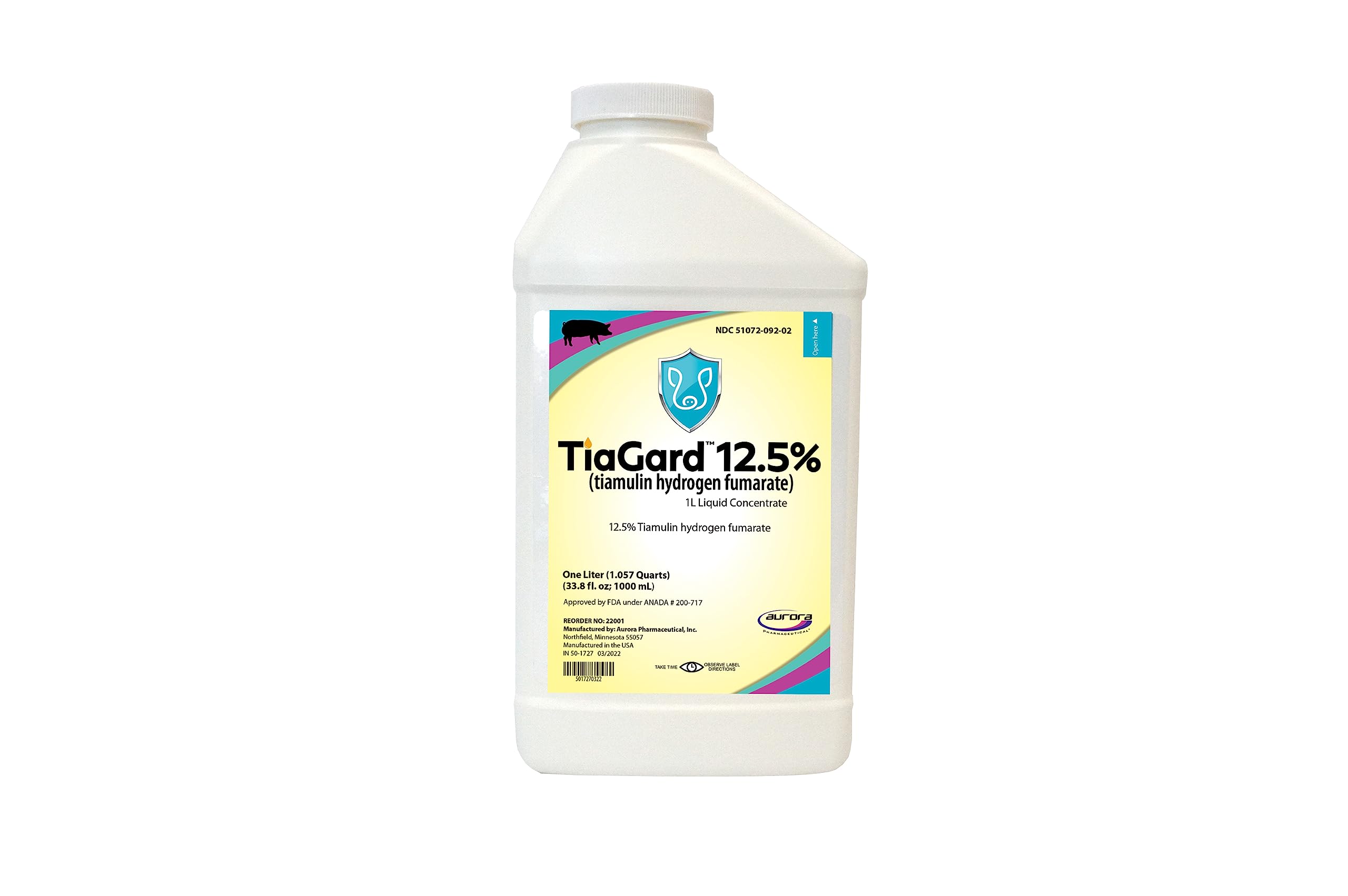 Aurora TiaGard botella frontal 1 L mostrando envase y facilidad de dosificación
