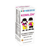 AURORASKIN Komilón frasco frontal mostrando etiqueta y tamaño 240 mL beneficio aporte nutricional