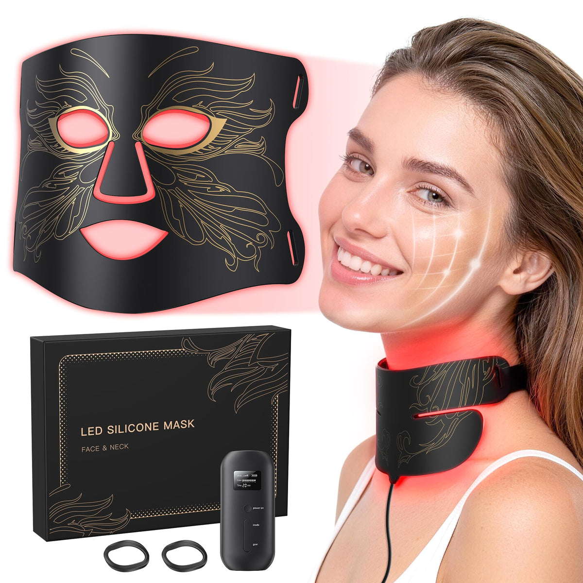 Aurphany mascarilla frontal mostrando cobertura completa y confort