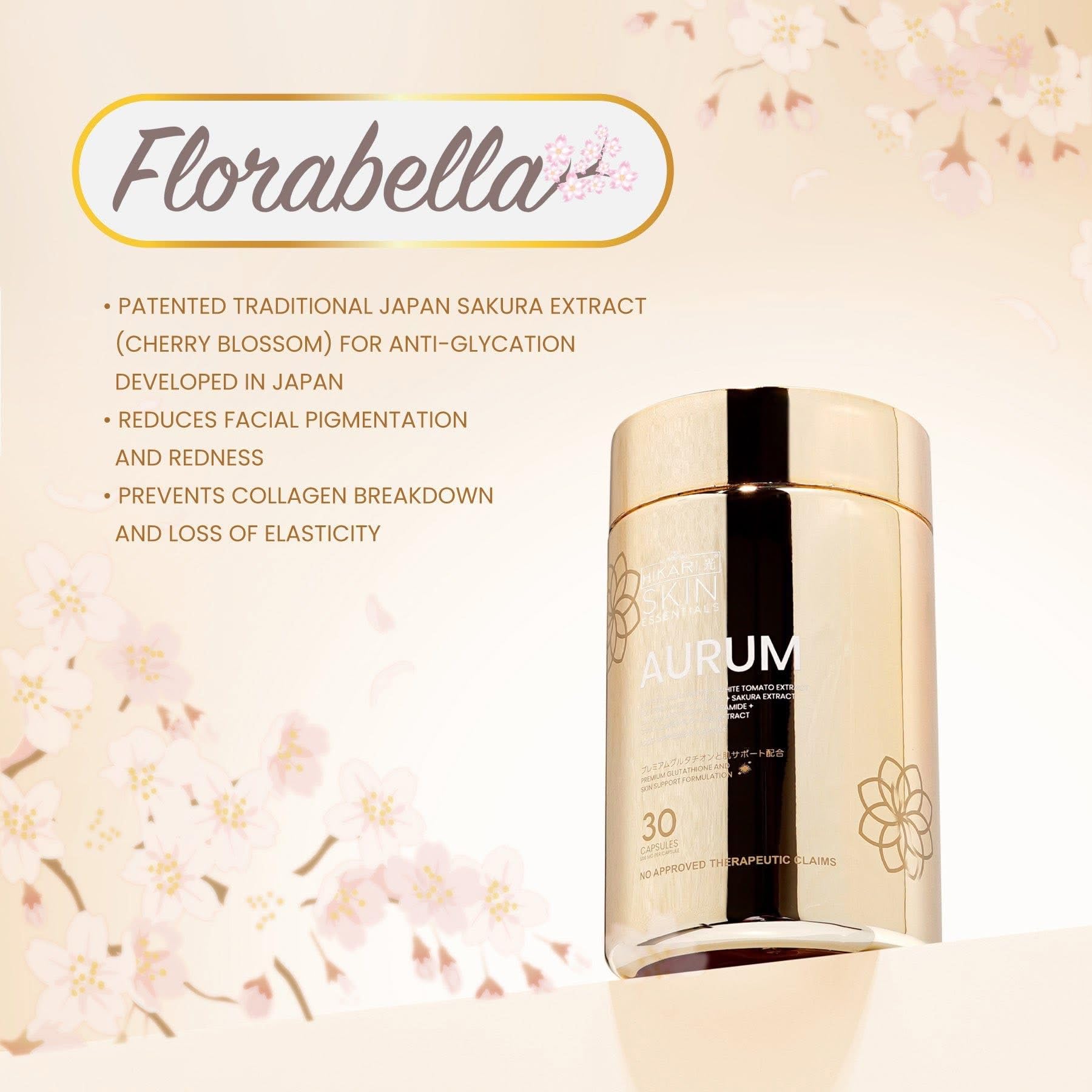 Aurum Hikari ingredientes: polvo de perla y tomate blanco integrados