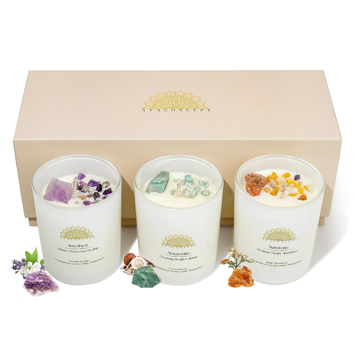 AvaConcept set de velas en caja elegante listo para regalar