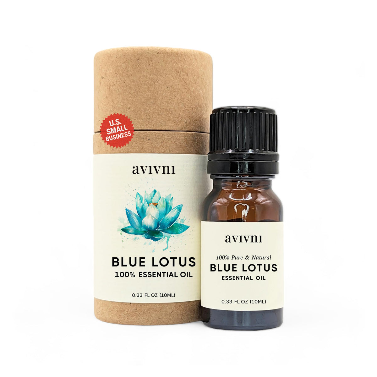 Avivni botella frontal mostrando etiqueta clara y beneficio aromático