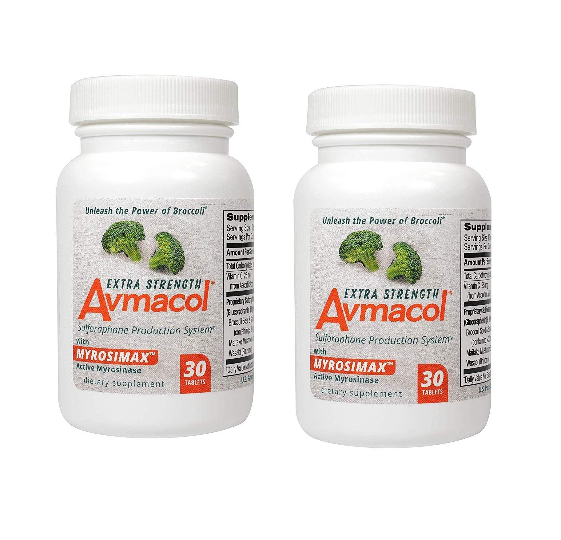 AVMACOL envase frontal mostrando 60 tabletas y la marca para apoyo antioxidante