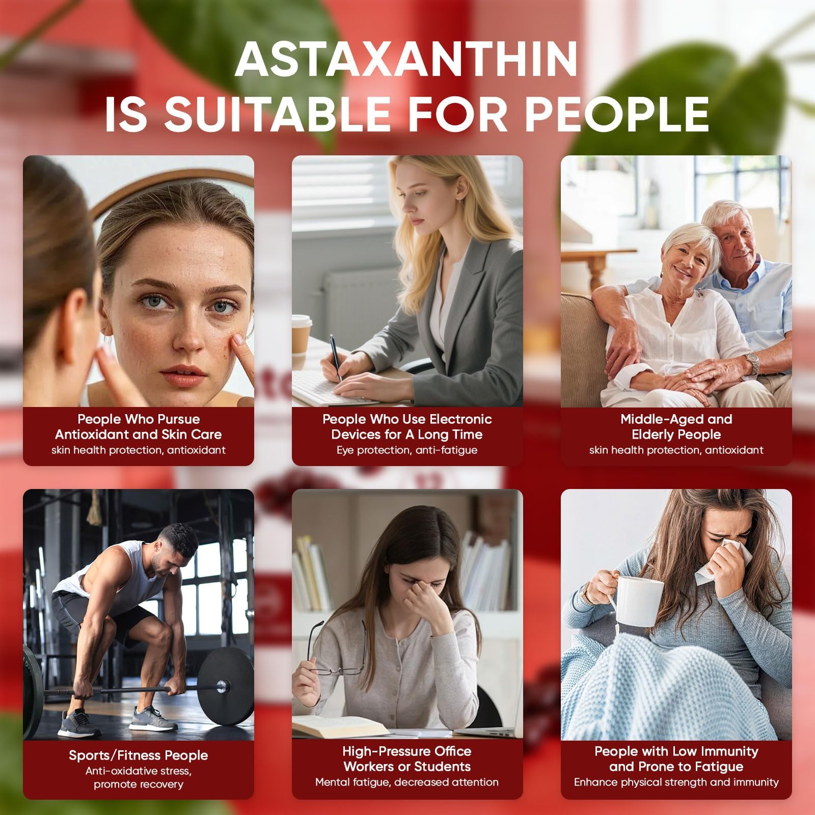 Gota de aceite y textura del contenido de Awjsde Astaxanthin ilustrando pureza y calidad