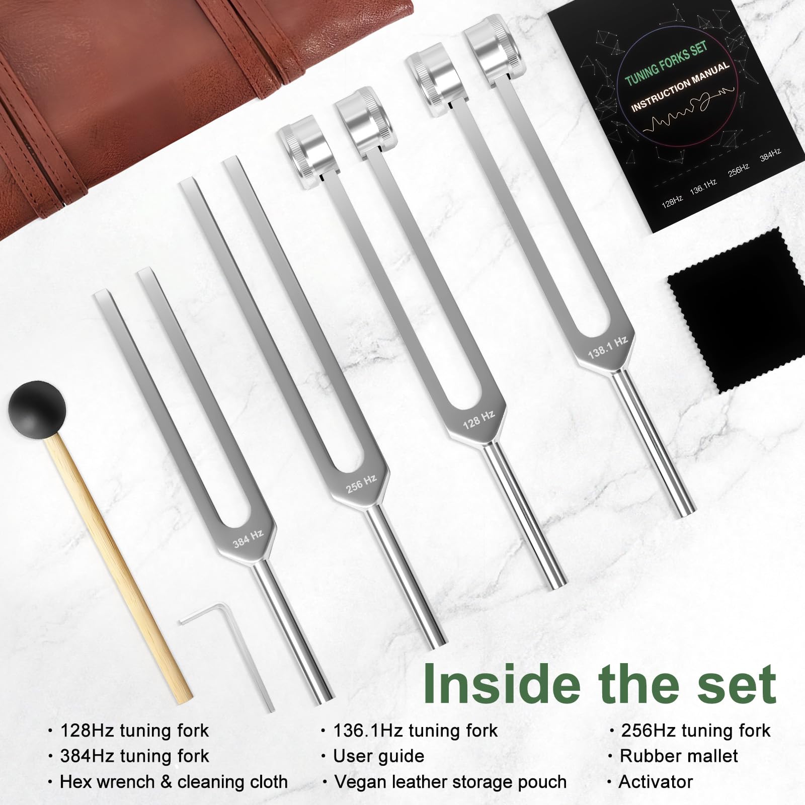 Awzhmy kit con activador, mazo, llave, paño y manual listo para usar