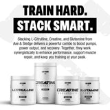 Axe & Sledge etiqueta detallada con ingredientes claros y transparencia