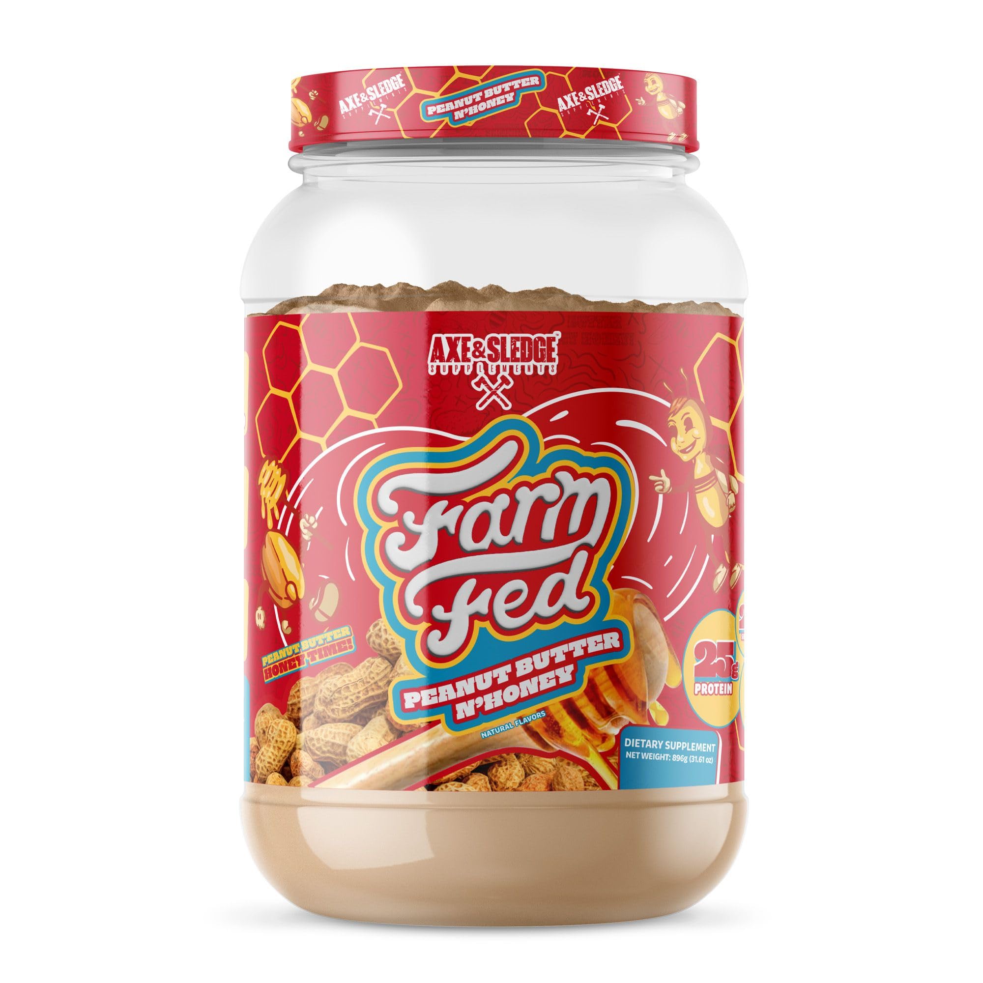 Axe & Sledge envase frontal Peanut Butter N' Honey benefit proteína pura
