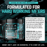 Axe & Sledge etiqueta de ingredientes detallando dosis y beneficios claros