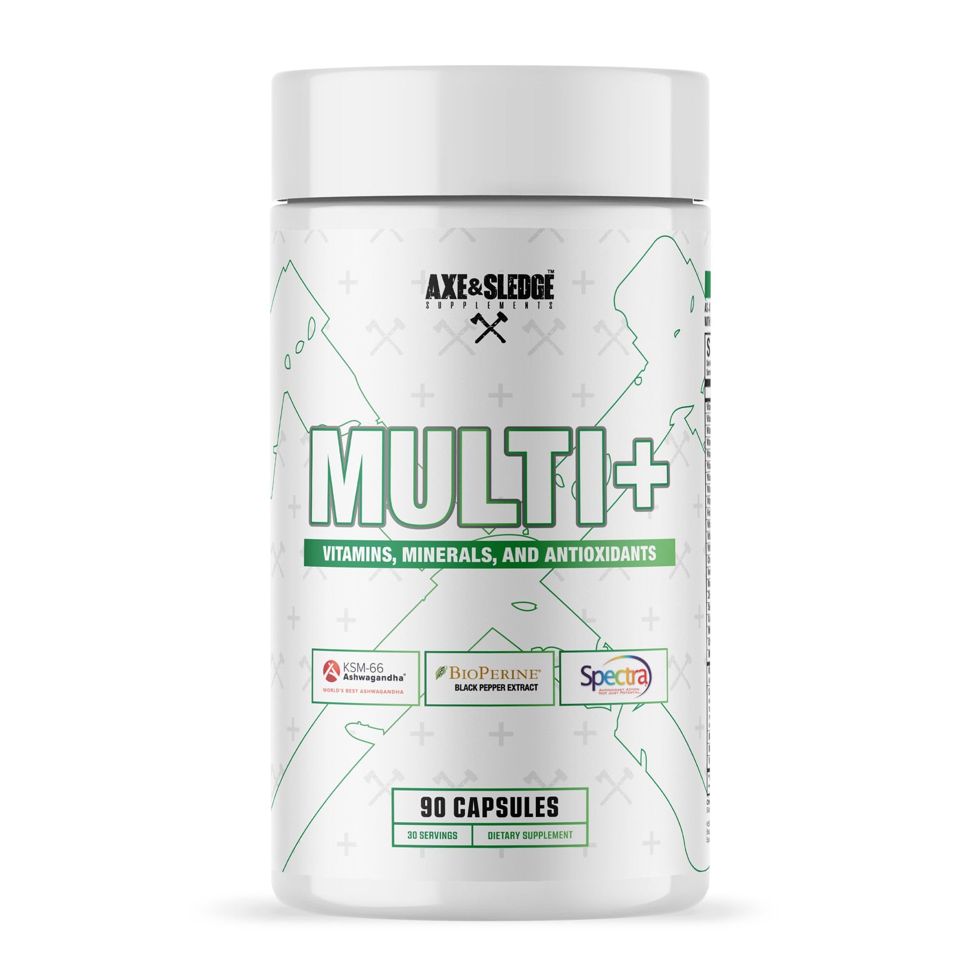Axe & Sledge envase frontal mostrando etiqueta y beneficios claros