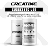 Axe & Sledge creatina mezclada en shaker para consumo inmediato pre o post entreno