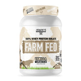 Axe & Sledge primer plano del envase mostrando la marca y beneficio proteico