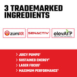 Axe & Sledge Intake disuelto en vaso junto a equipo de entrenamiento para energía sostenida
