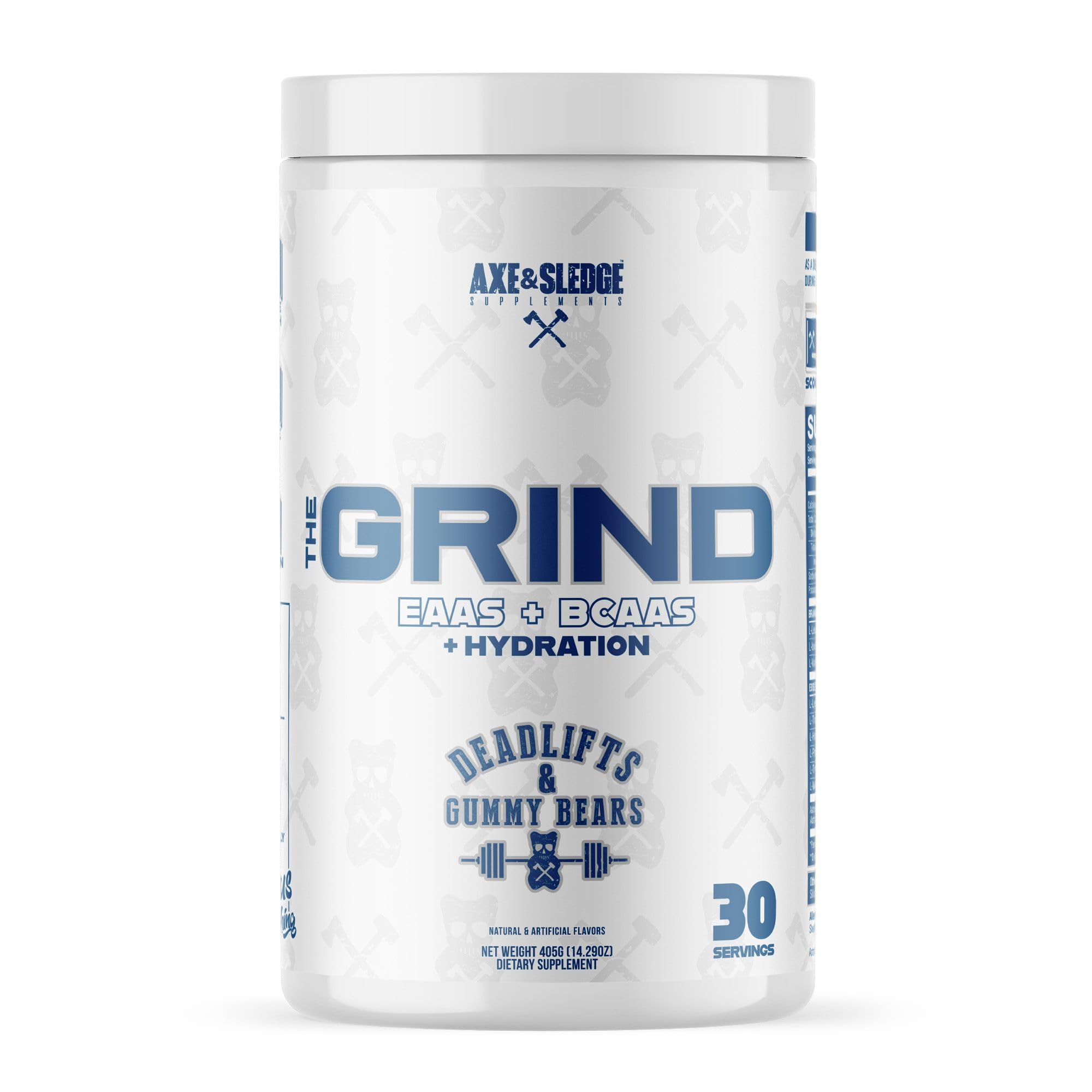 Axe & Sledge The Grind frente del empaque mostrando el envase y beneficios clave