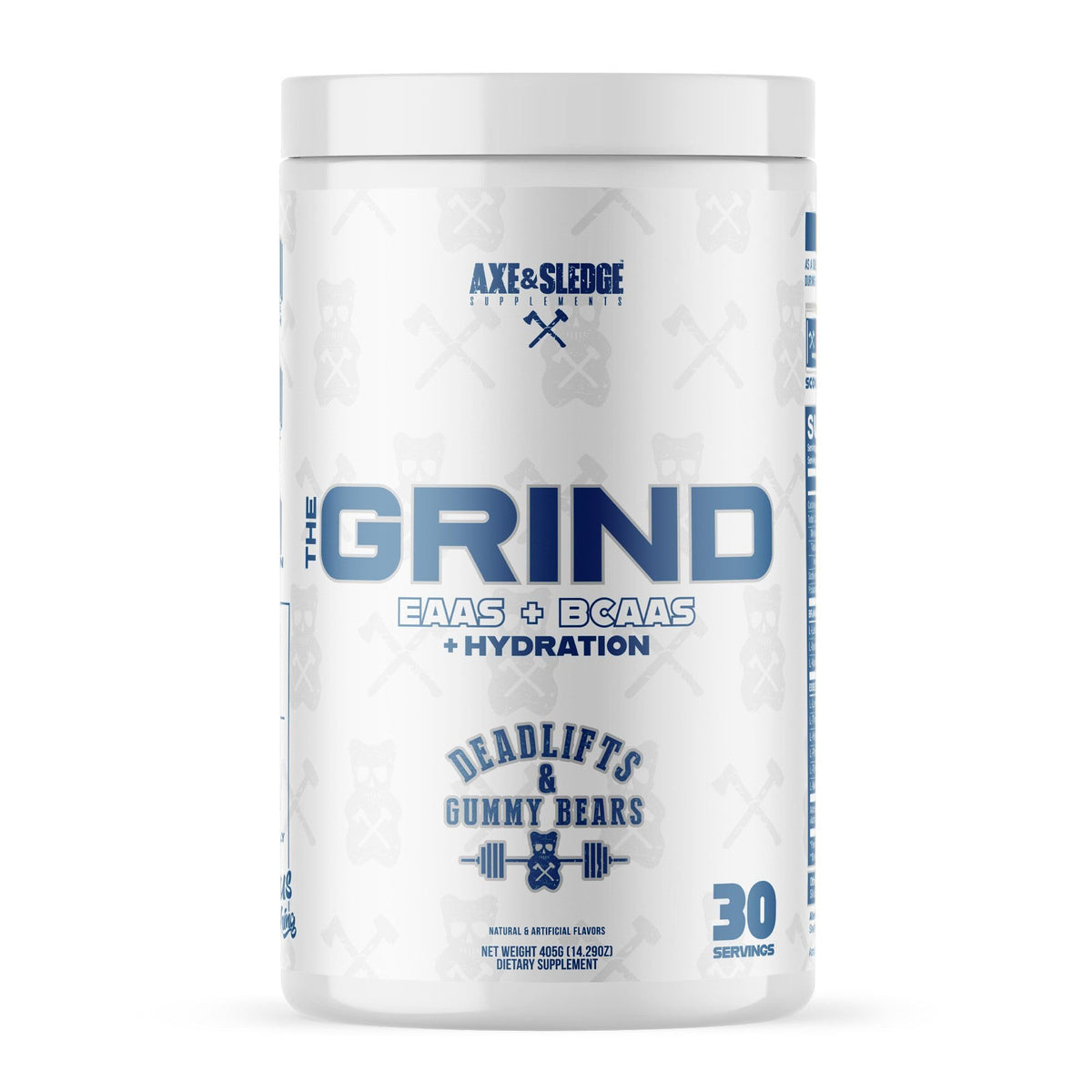 Axe & Sledge The Grind frente del empaque mostrando el envase y beneficios clave