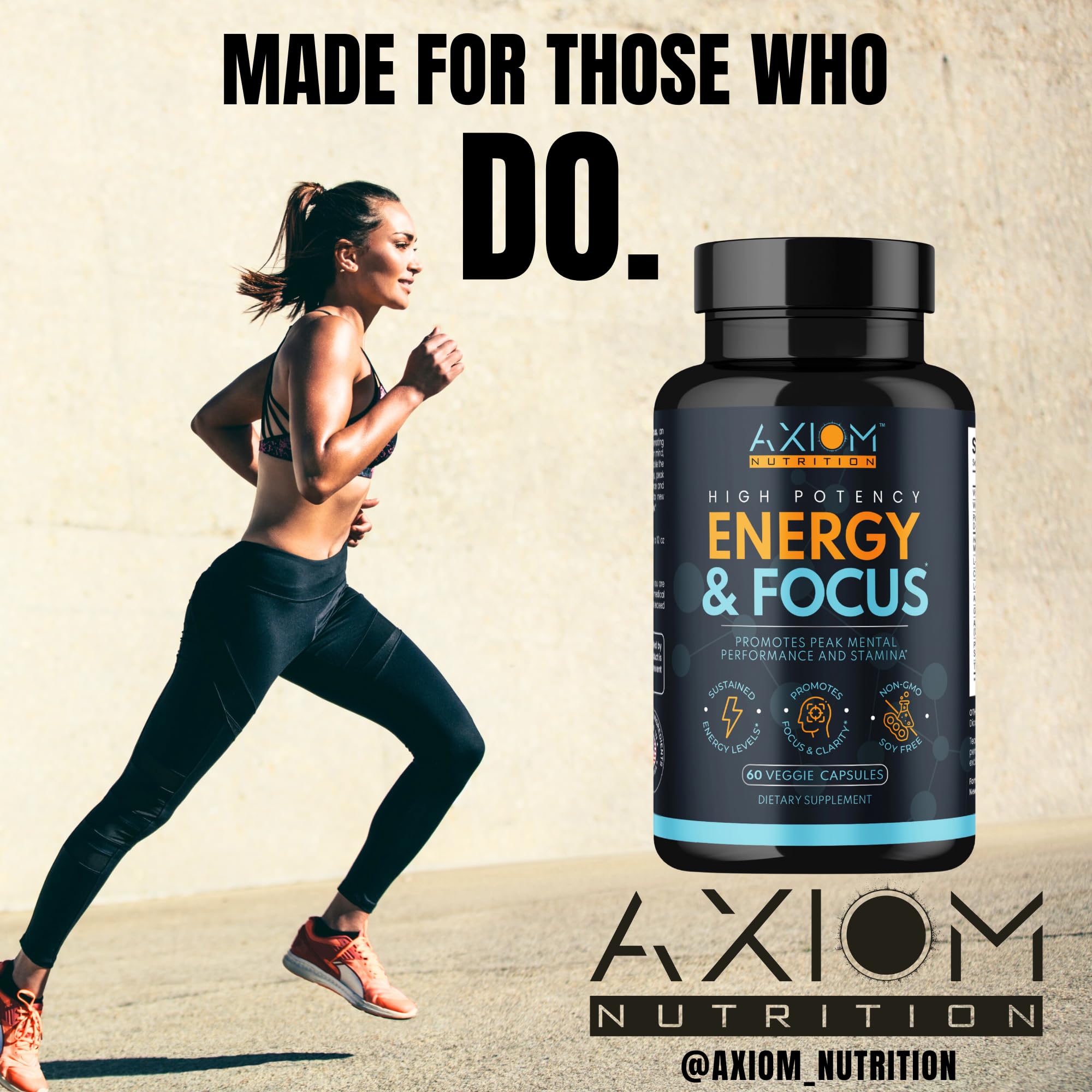 Axiom Nutrition cápsulas textura, muestra pureza y fácil ingestión